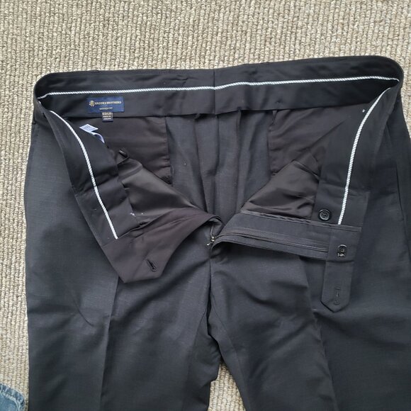 Brooks Brothers Explorer Madison Fit 2pc Suit 48R 37x28 Black Read - Picture 12 of 15